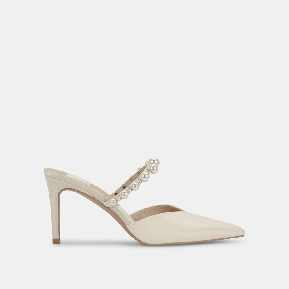 Dolce Vita Kanika Pearl Heels Vanilla Silk